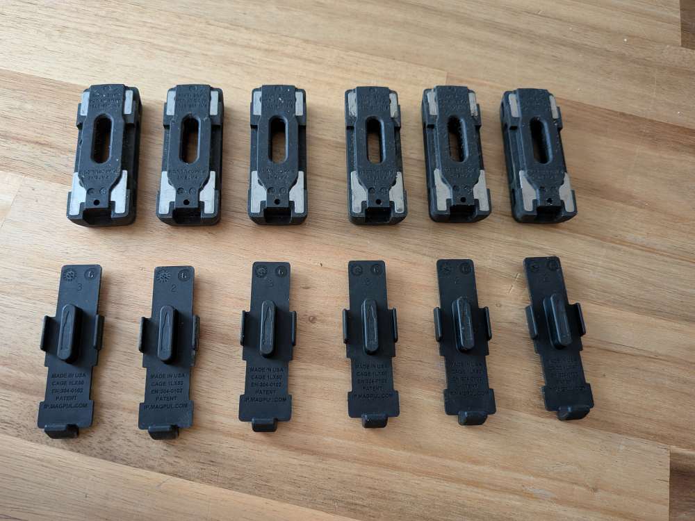(6) Magpul L-Plate Base Pads for AR15 USGI Magazines-img-1