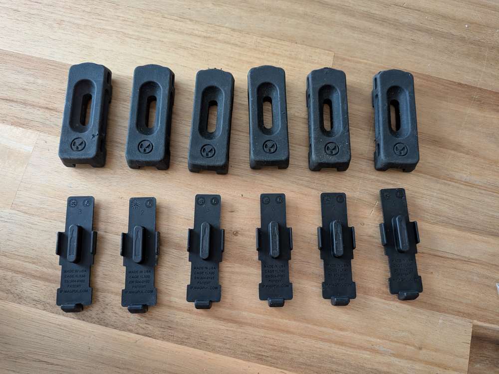 (6) Magpul L-Plate Base Pads for AR15 USGI Magazines-img-0