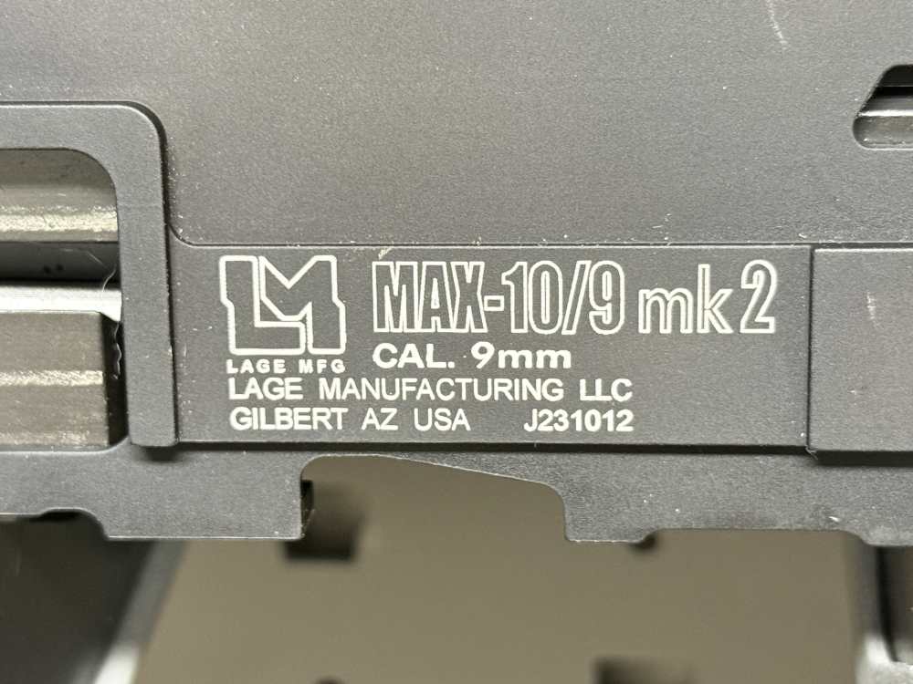 Lage MAX-10/9 Mk 2 Upper MAC M10 + Stock & Grip 9mm AS-NEW in Box Cobray -img-3