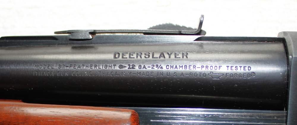 Ithaca Model 37 Deluxe Deerslayer Featherlight 12 ga   C&R-img-12