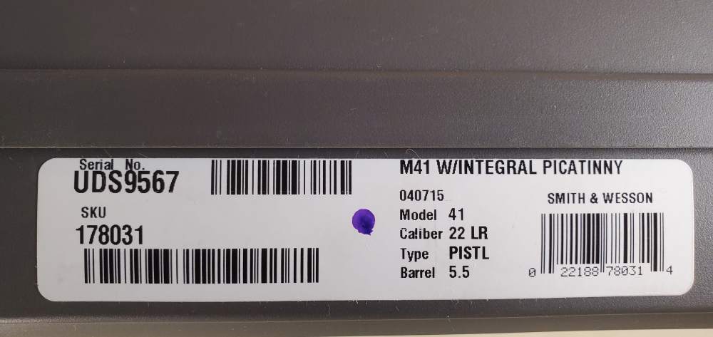 Smith & Wesson Performance Center Model 41, 22 LR, 5 1/2" Barrel, LNIB-img-17