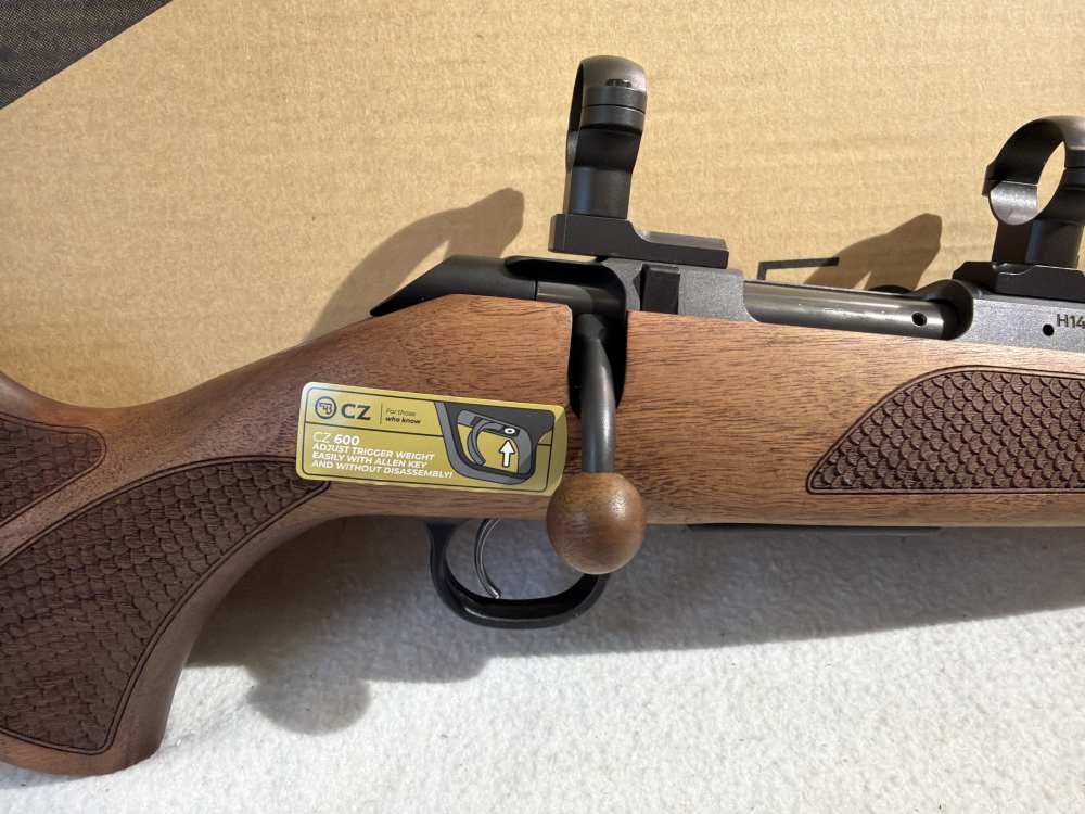 CZ-USA 600 LUX 223 REM — NOS — Threaded Barrel — Walnut — Iron Sights-img-3