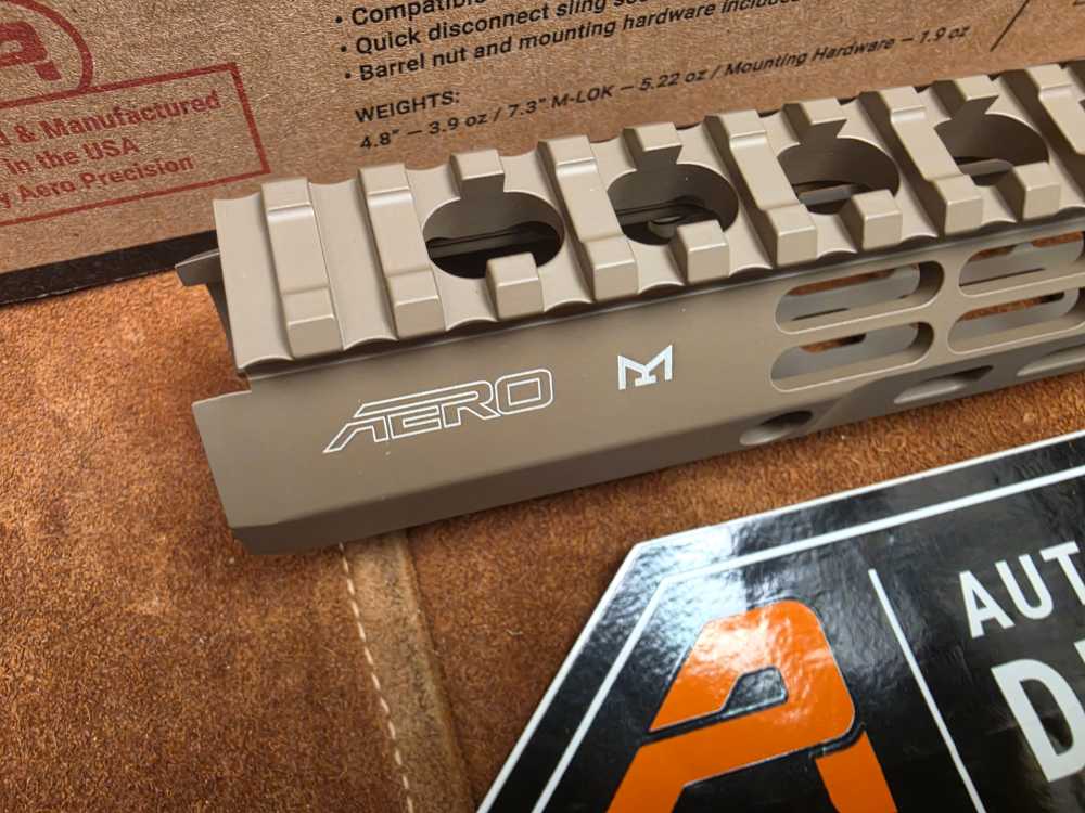 Aero Precision 7.3" ATLAS R-One FDE CERAKOTE M-Lok Handguard Penny Start-img-1