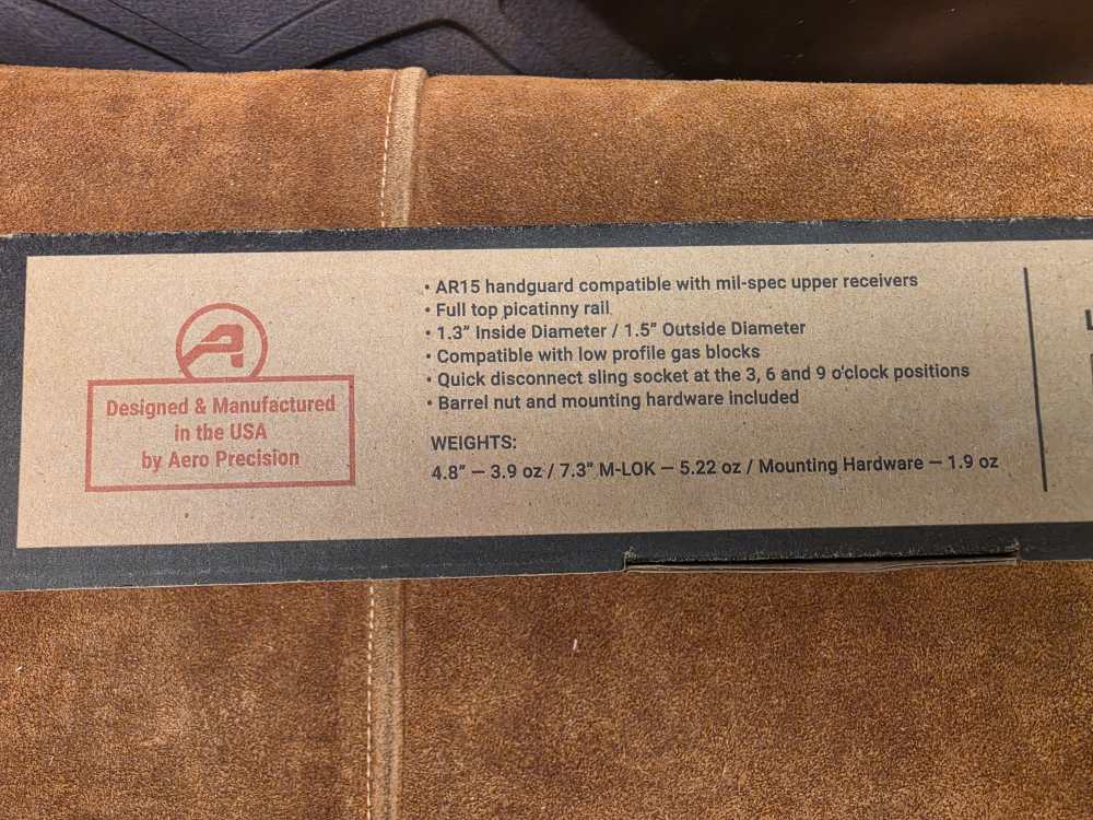Aero Precision 7.3" ATLAS R-One FDE CERAKOTE M-Lok Handguard Penny Start-img-10