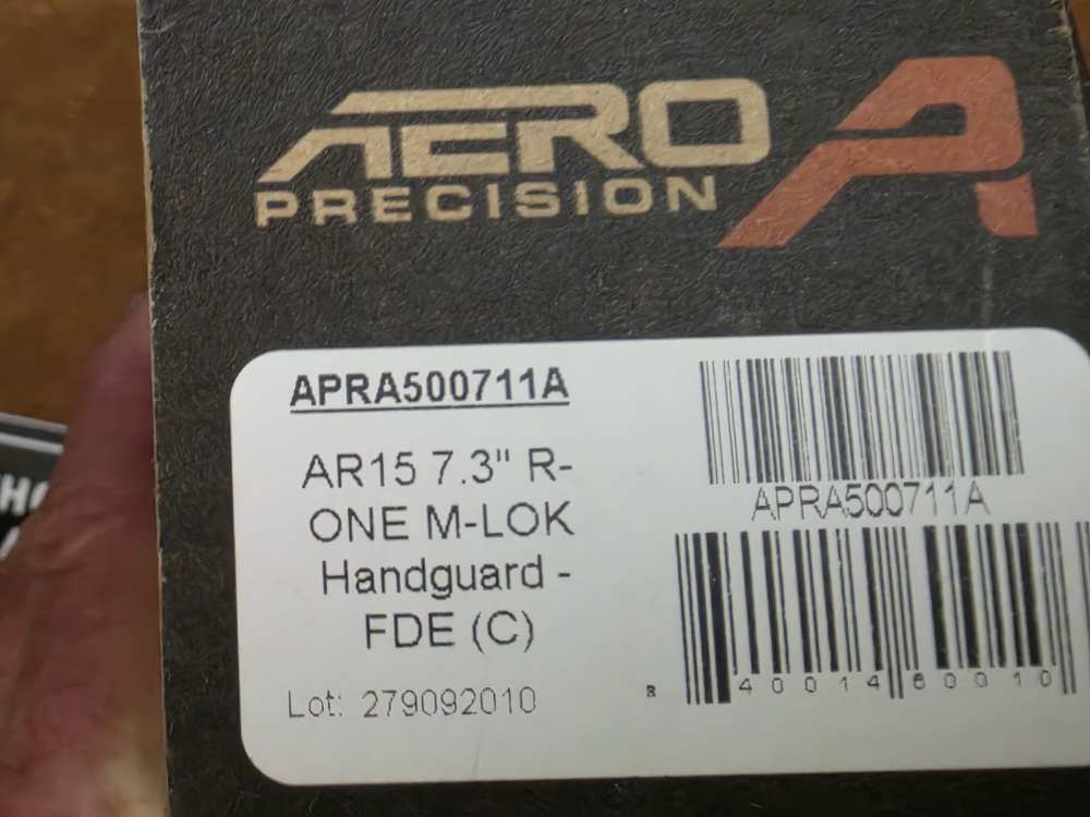 Aero Precision 7.3" ATLAS R-One FDE CERAKOTE M-Lok Handguard Penny Start-img-9