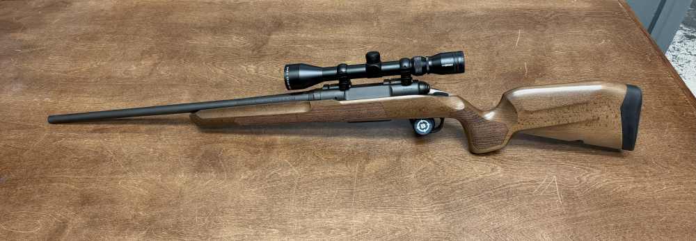SAVAGE AXIS II XP .22-250 REM 22INCH HARDWOOD STOCK W/ 3-9X40 SCOPE-img-1