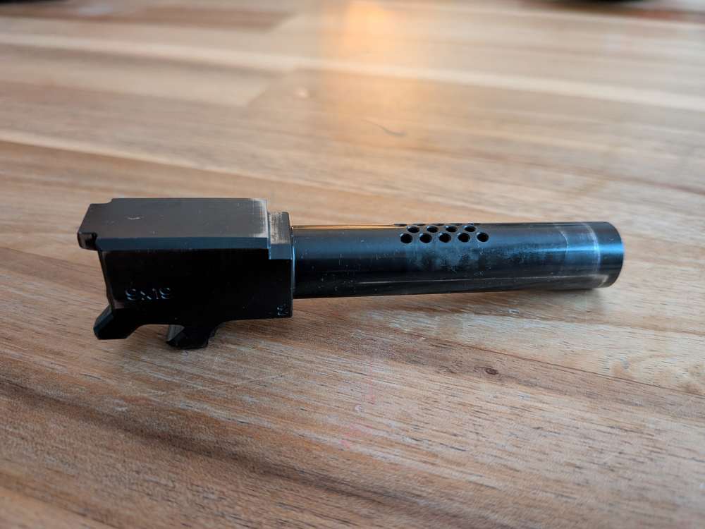 Ported CZ P10-C Barrel  (Slideworks Engineering "Omega" Porting)-img-1