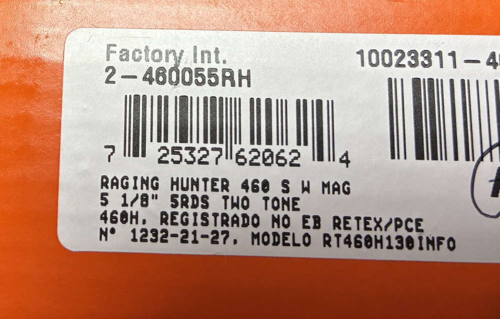 Taurus Raging Hunter 460 S&W Magnum 5" ported #2460055RH New(no card fees)-img-4
