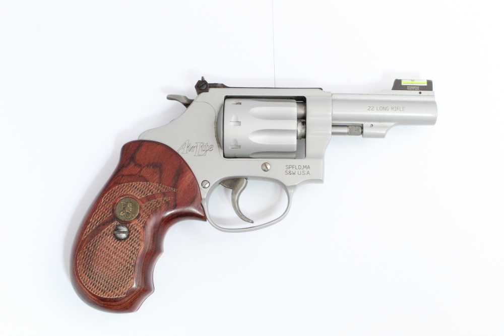 SMITH & WESSON MODEL 317-3 AIR-LITE 3” STAINLESS 22LR S&W ORIG BOX-img-1