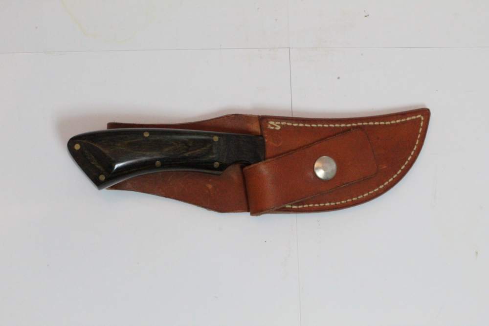 Barminski Fixed Blade Hunting Knife - Craig CO, Handmade with Sheath-img-3