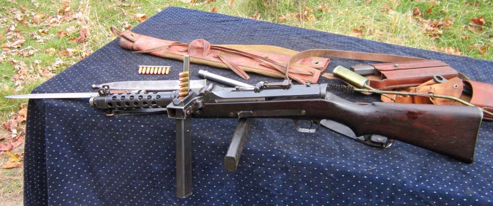 Steyr-Solothurn MP34 parts kit  w/Barrel, sheath, 3 Mags, &Tools in leather-img-0