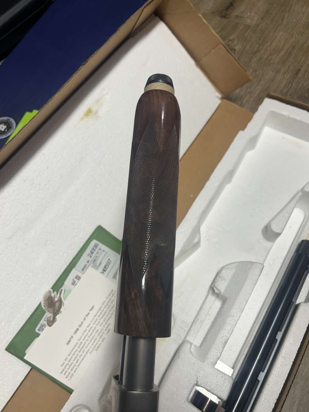 Engraved Remington 870 wingmaster 1998 NWTF 25th anniversary -img-12