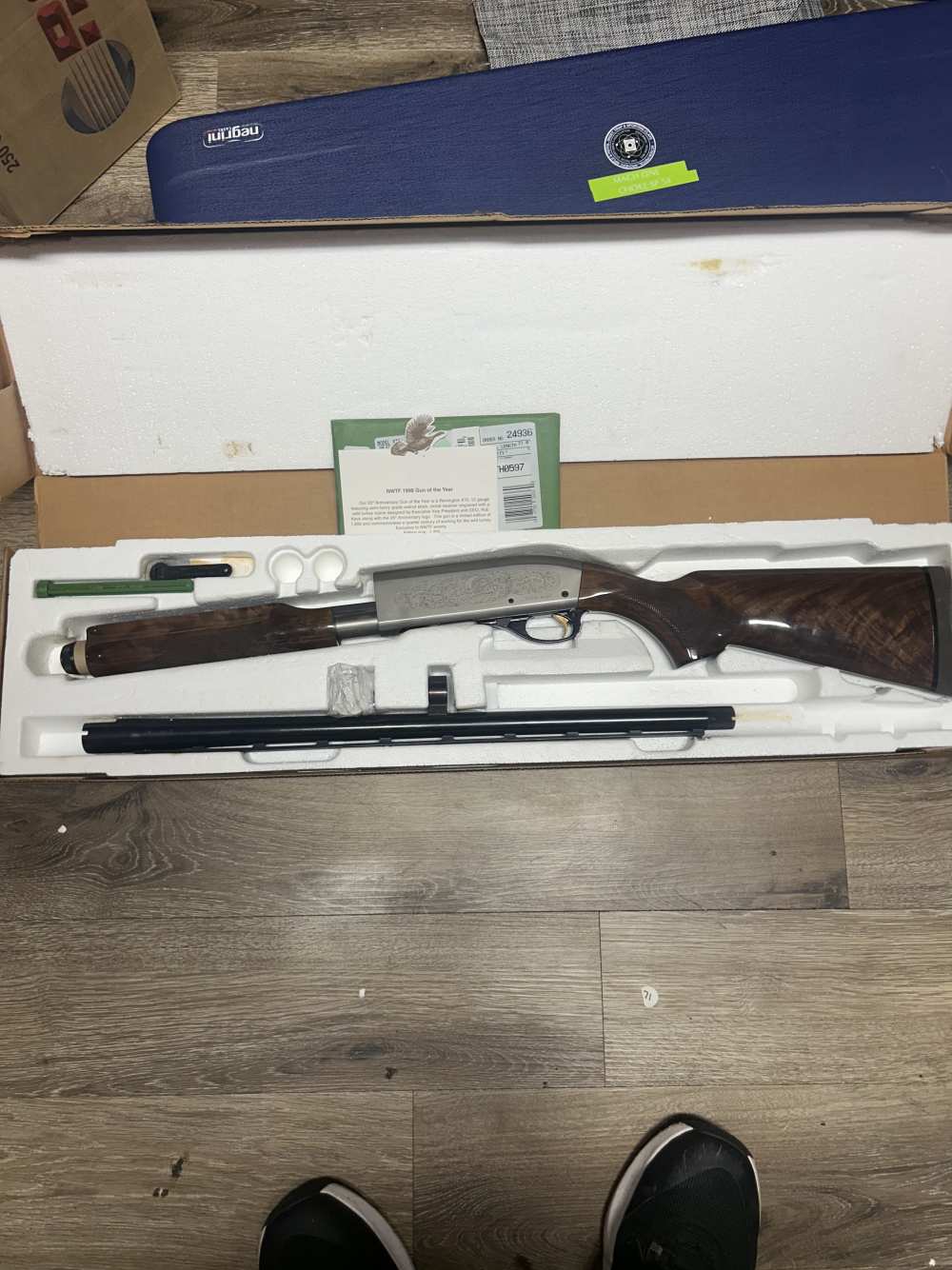 Engraved Remington 870 wingmaster 1998 NWTF 25th anniversary -img-0