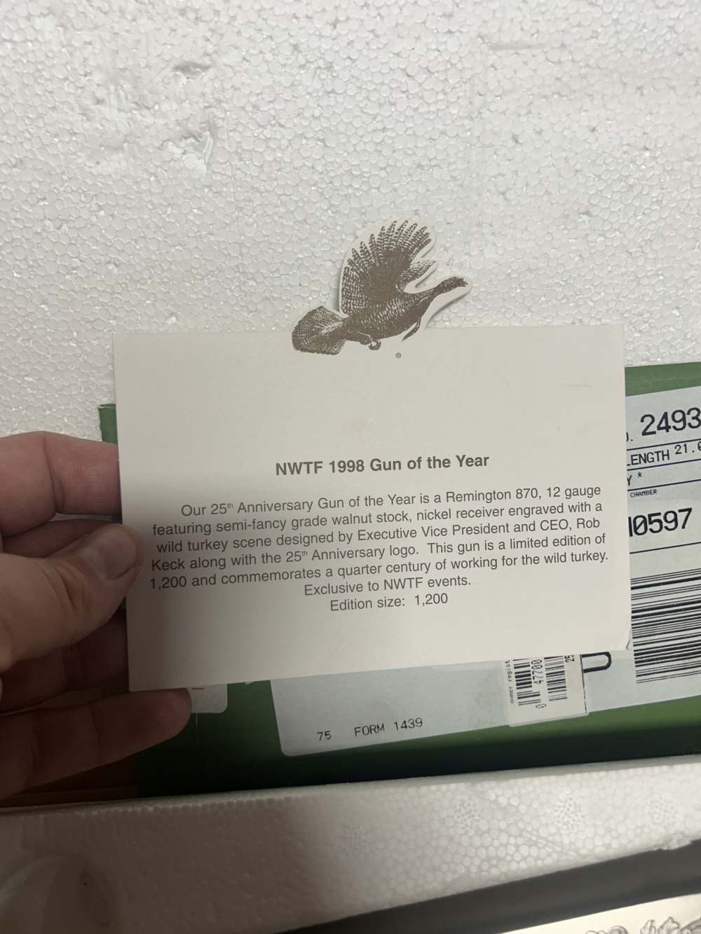 Engraved Remington 870 wingmaster 1998 NWTF 25th anniversary -img-5