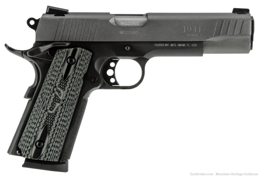 TAURUS 1911 1911FS .45 ACP 5in 8rd Gray Cerakote Semi Pistol 1-191101G-VZ-img-0