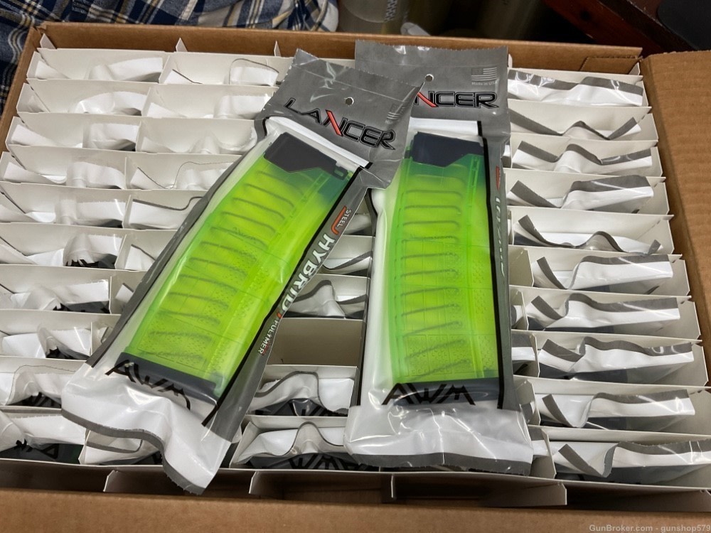 Lancer ALIEN GREEN 30 Round Hybrid Magazine FULL CASE AR M4 15 5.56 223 -img-0