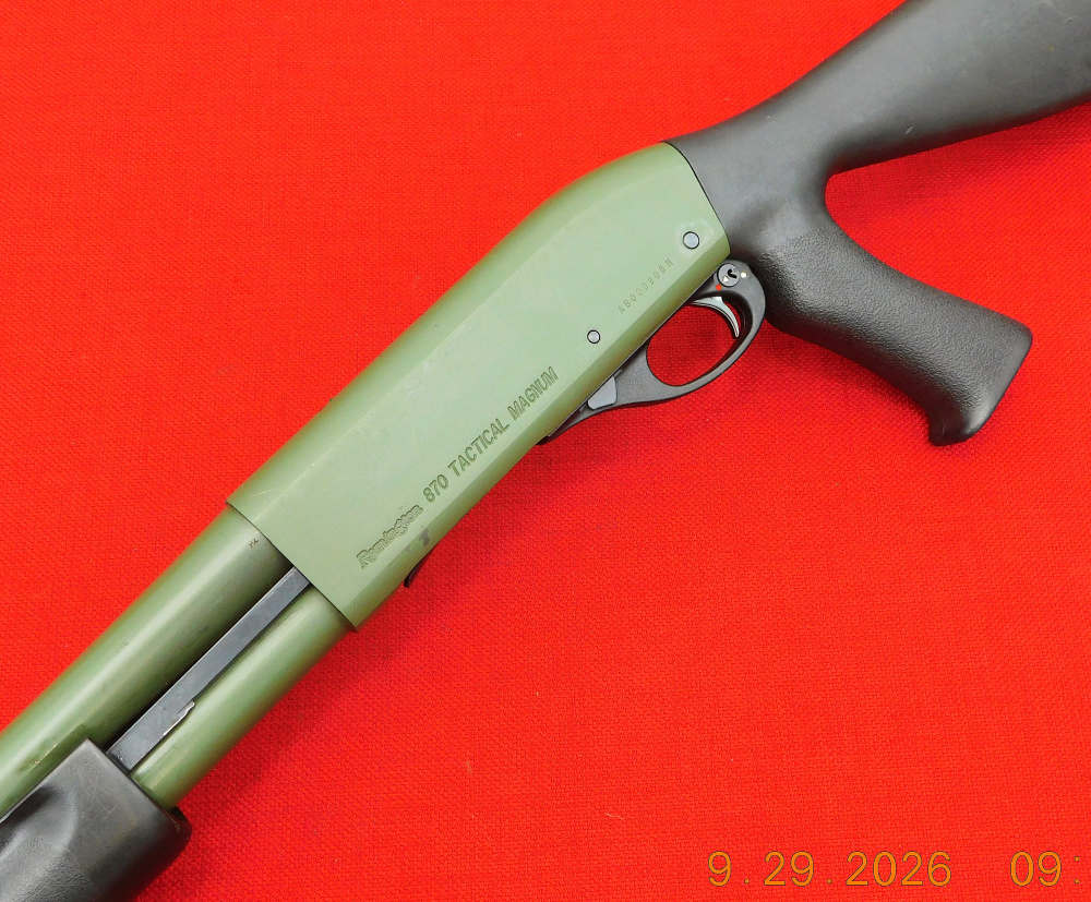 Remington 870 Tactical Magnum 12ga Police Shotgun FACTORY GREEN-img-3