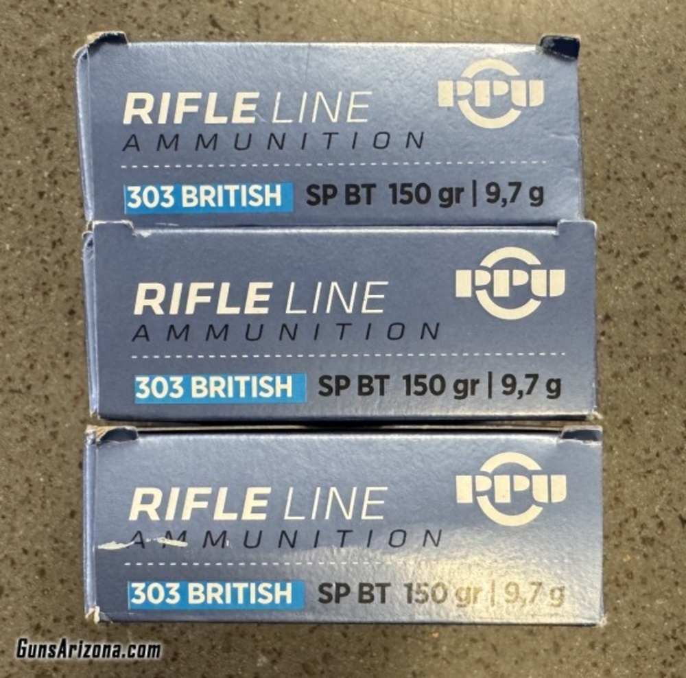 PPU .303 BRITISH 20RD 150 GRAIN SOFT POINT-img-0