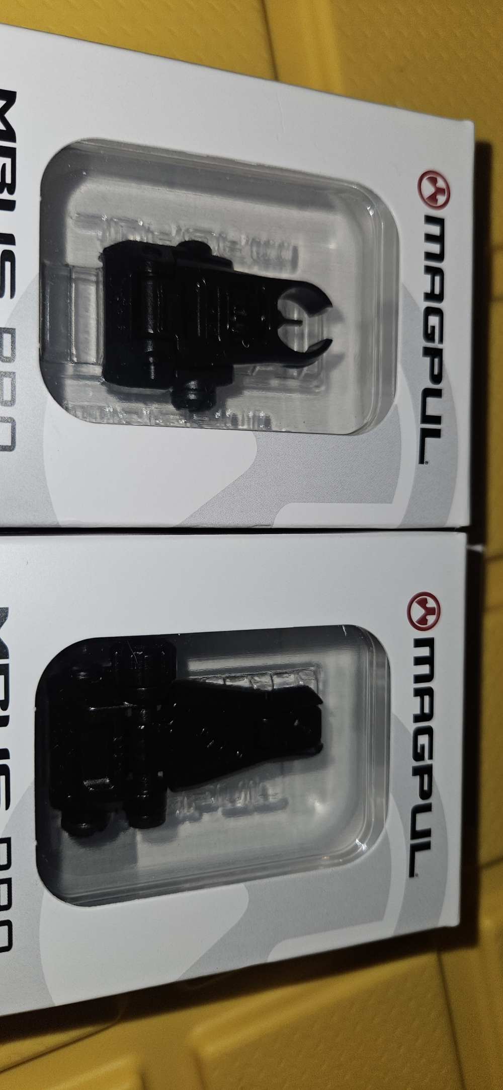 MAGPUL MBUS Pro Sight Set Front Hooded & Rear AR15 M4 M16 Blk. -img-2