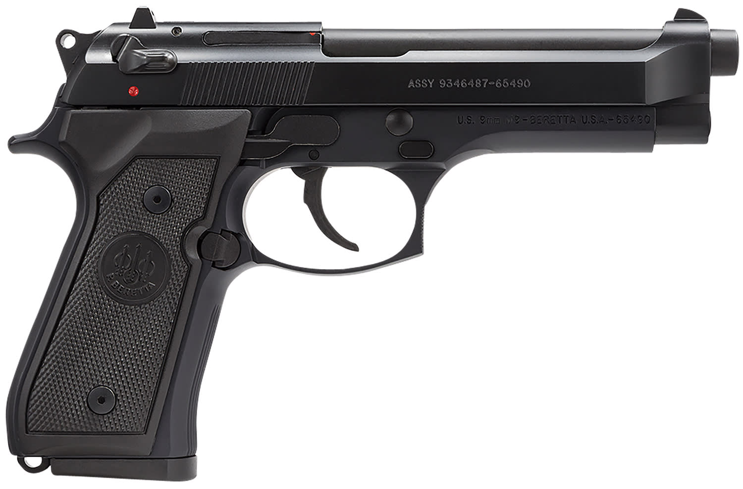 Beretta USA  M9  9mm Luger Pistol 4.90 10+1 Black Bruniton Finish-img-0