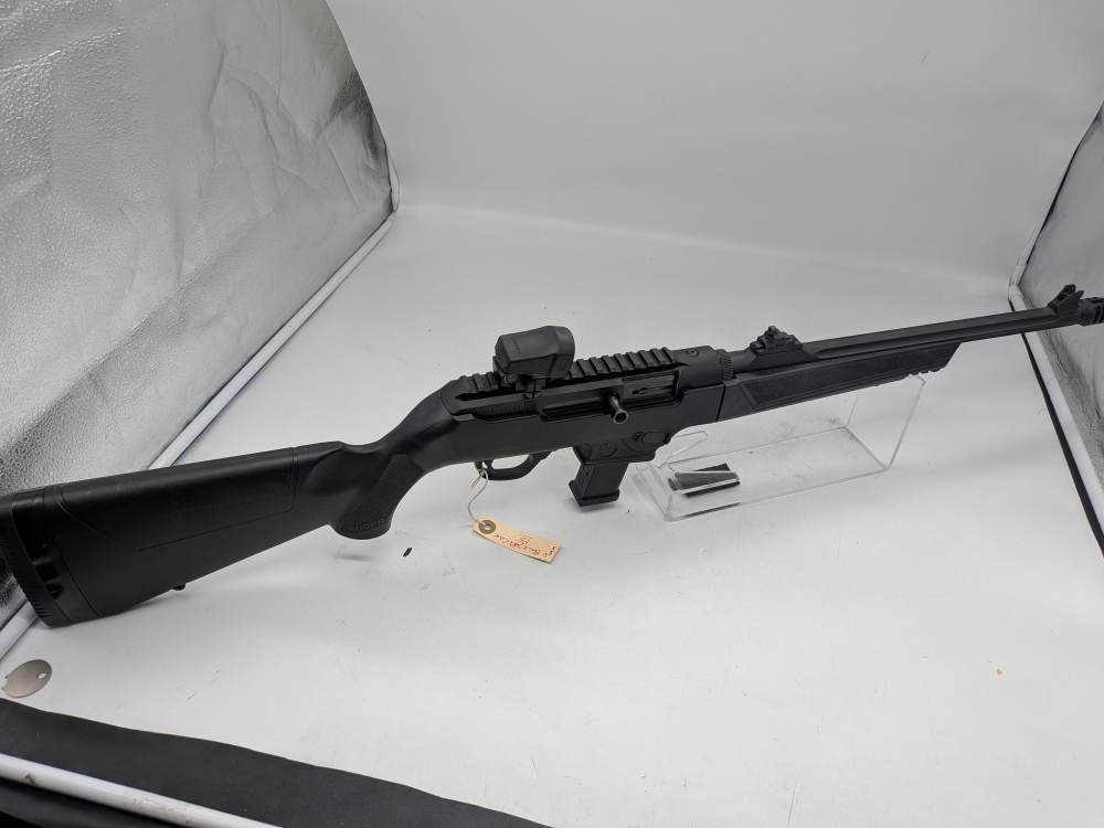 Ruger PC Carbine chambered in 9MM with soft case and vortex veno optic-img-1