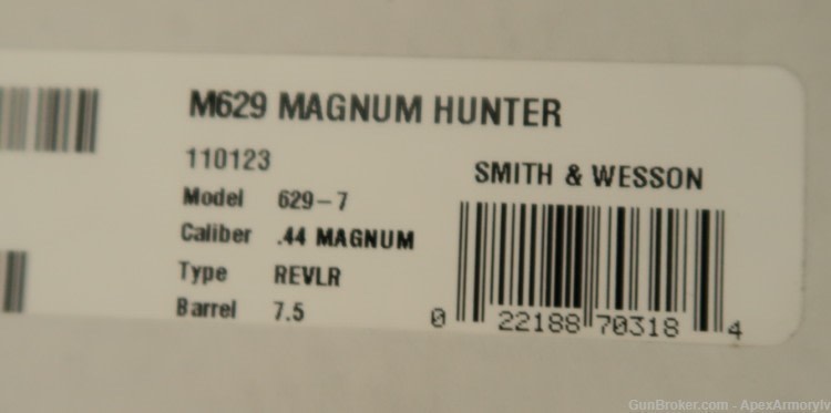 Smith & Wesson Model 629 44 Magnum PC Hunter w/ Optic 022188703184-img-4