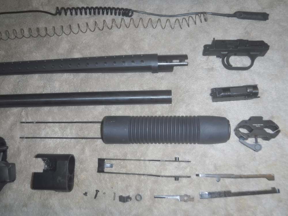 MOSSBERG 500 12GA 8-SHOT SHOTGUN REBUILD PARTS SET.  W/ EXTRAS!-img-3