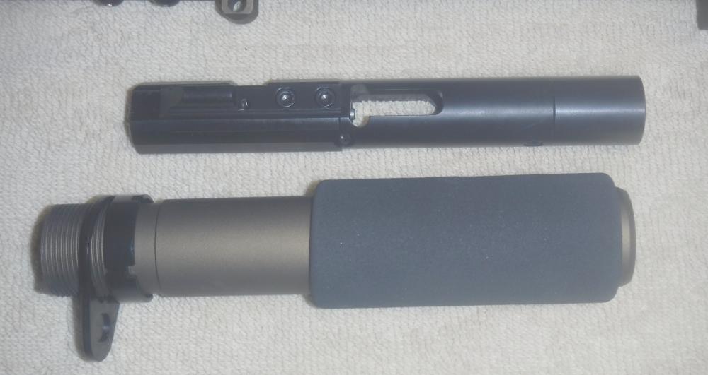 AR 9MM PISTOL UPPER W/ AIMPOINT 2 COMP RED DOT.  EXC!-img-2