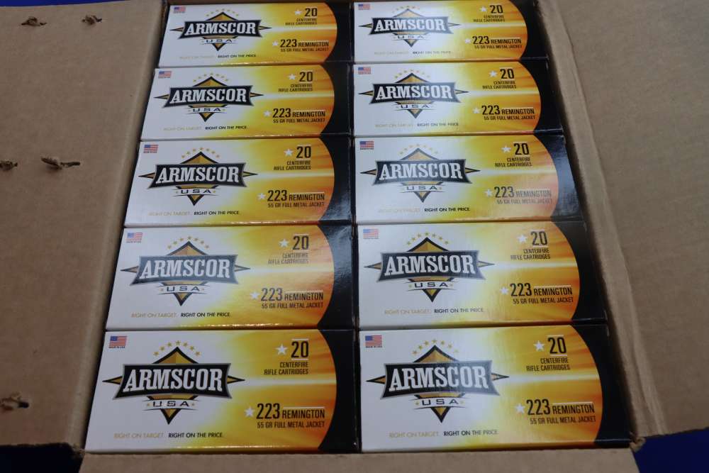 Armscor USA 223 Remington Rifle Ammunition 1000RD Ammo Case 223REM 55GR FMJ-img-1