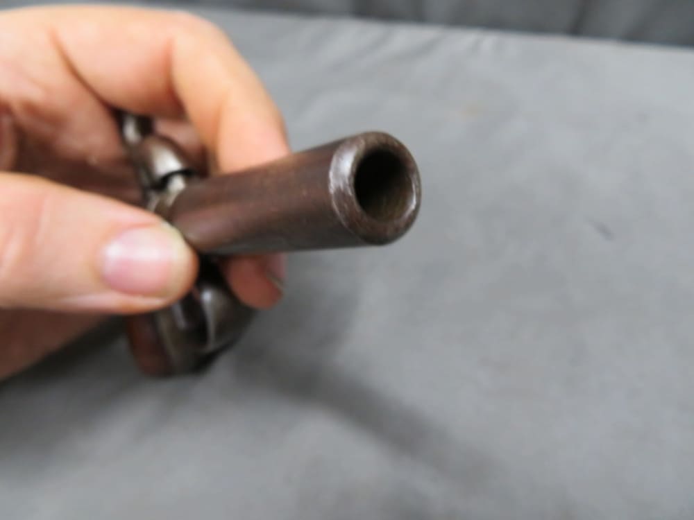 ANTIQUE .36 CALIBER PERCUSSION POCKET / MUFF PISTOL-SCREW BARREL-img-13