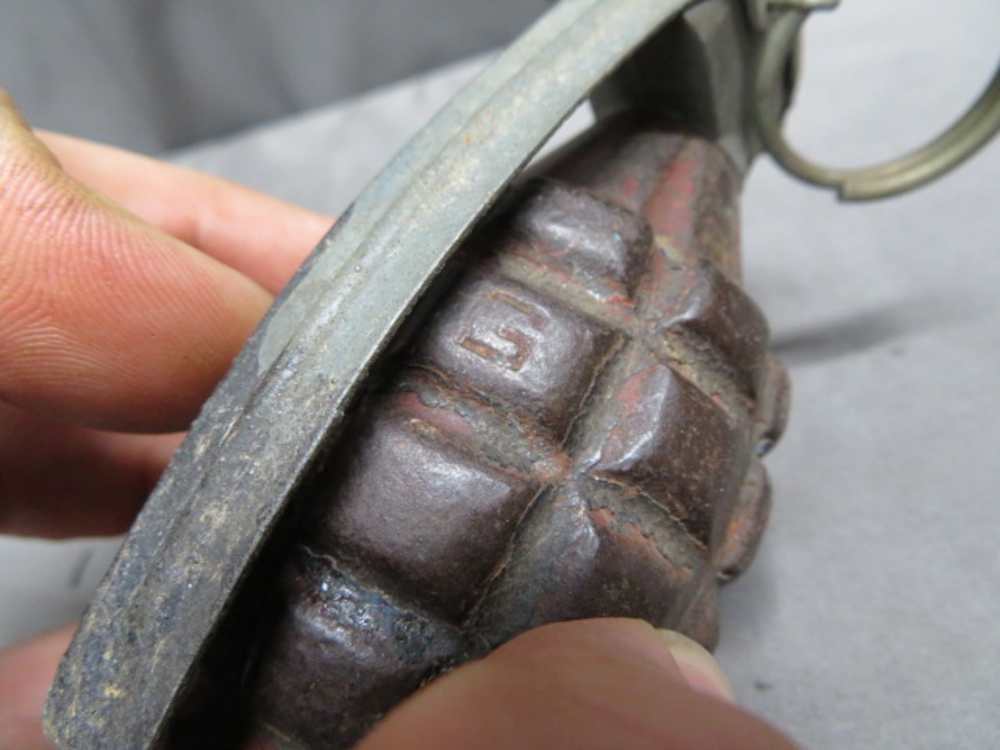 PRE WWII US MILITARY MARK 2 HAND GRENADE-ORIGINAL-img-1