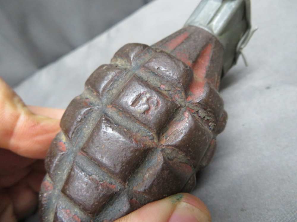 PRE WWII US MILITARY MARK 2 HAND GRENADE-ORIGINAL-img-5