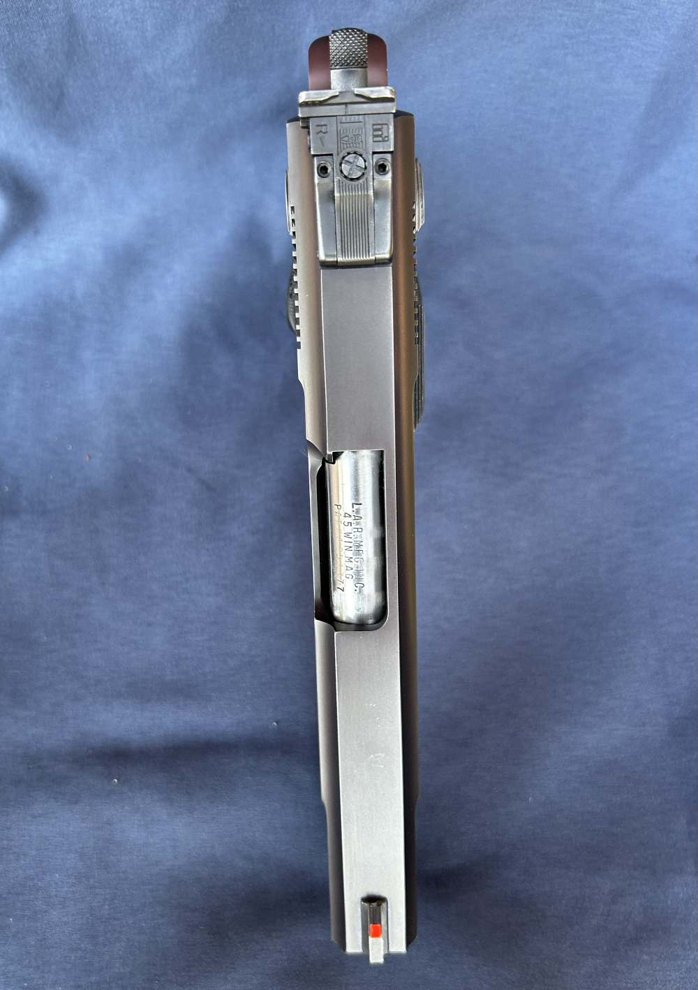 Two Tone LAR Grizzly Mark I .45 Win. Mag Serial #104 and NOS 357 Mag Kit -img-10