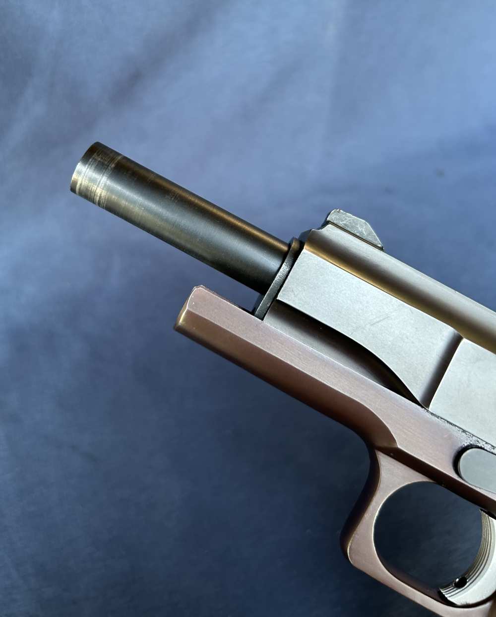 Two Tone LAR Grizzly Mark I .45 Win. Mag Serial #104 and NOS 357 Mag Kit -img-22