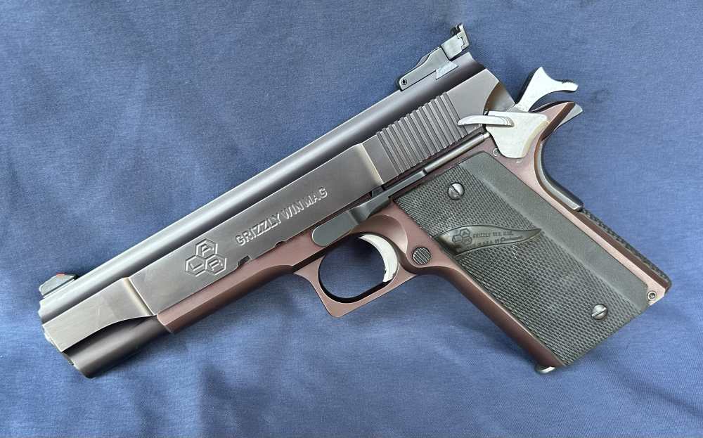 Two Tone LAR Grizzly Mark I .45 Win. Mag Serial #104 and NOS 357 Mag Kit -img-1