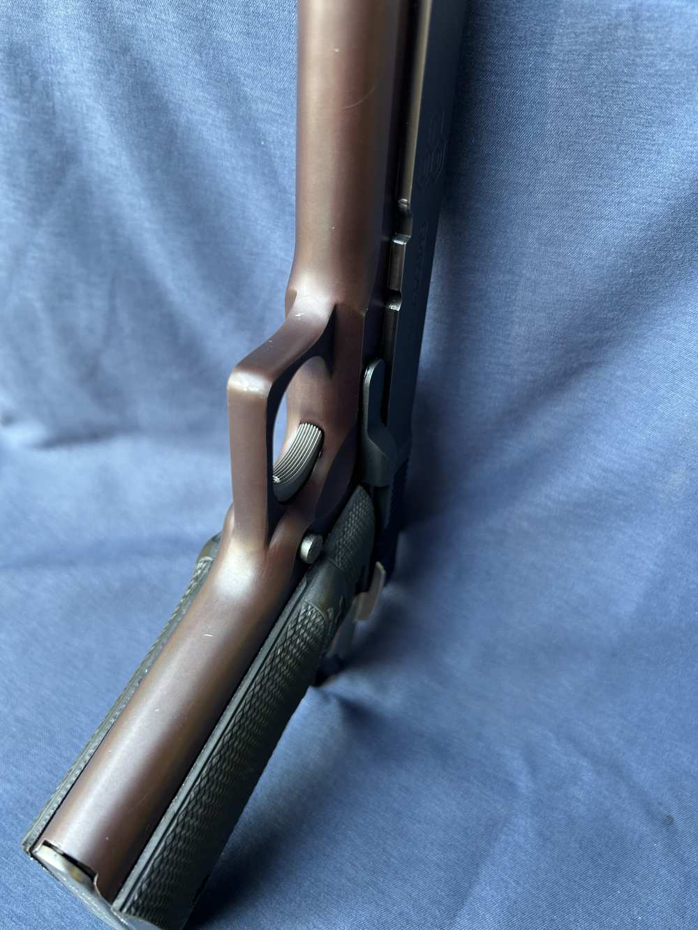 Two Tone LAR Grizzly Mark I .45 Win. Mag Serial #104 and NOS 357 Mag Kit -img-16