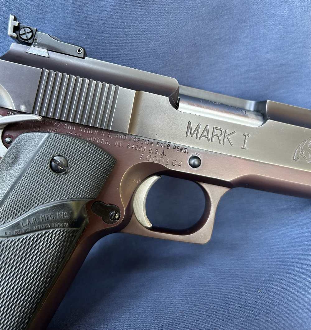 Two Tone LAR Grizzly Mark I .45 Win. Mag Serial #104 and NOS 357 Mag Kit -img-4