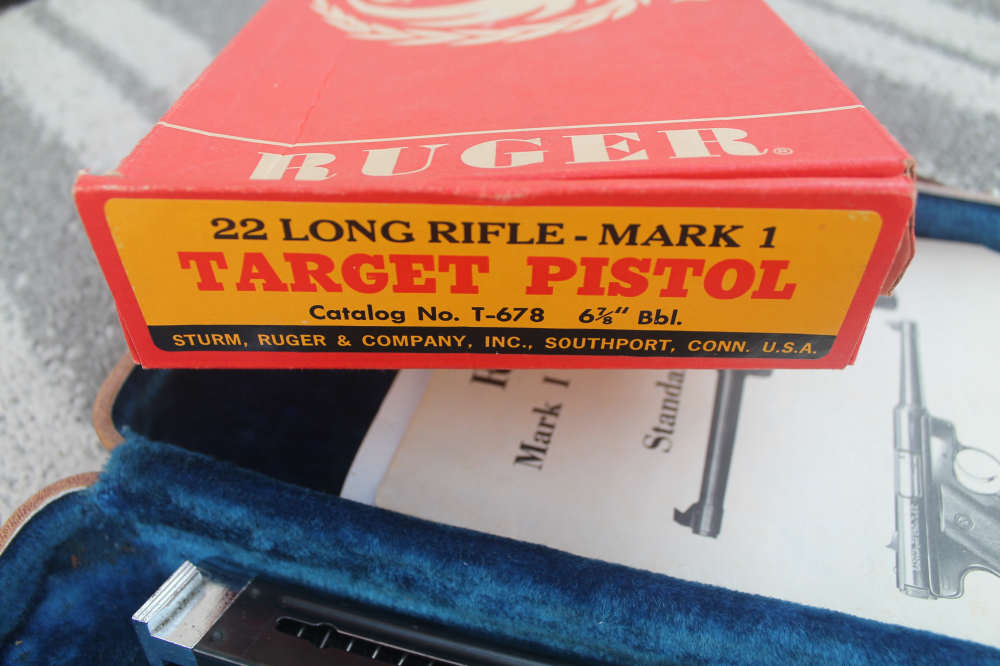 Ruger Mark 1 Target in original BOX with Hard case Two Mag"s Excellent !-img-4