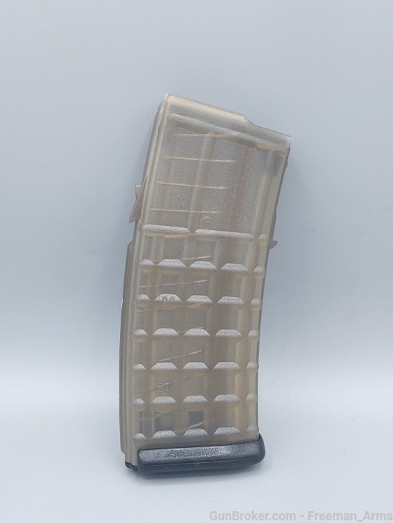 Steyr AUG 30 Round Magazine- NEW OLD STOCK-Amber w/black floorplate-img-2