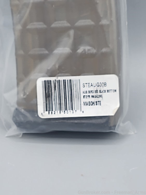 Steyr AUG 30 Round Magazine- NEW OLD STOCK-Amber w/black floorplate-img-0
