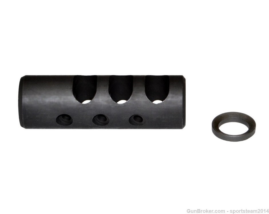 AR-10 LR .308/7.62 NATO -   5/8x24 Muzzle Brake, Steel - Black-img-4