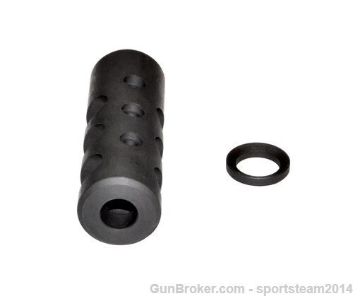 AR-10 LR .308/7.62 NATO -   5/8x24 Muzzle Brake, Steel - Black-img-0