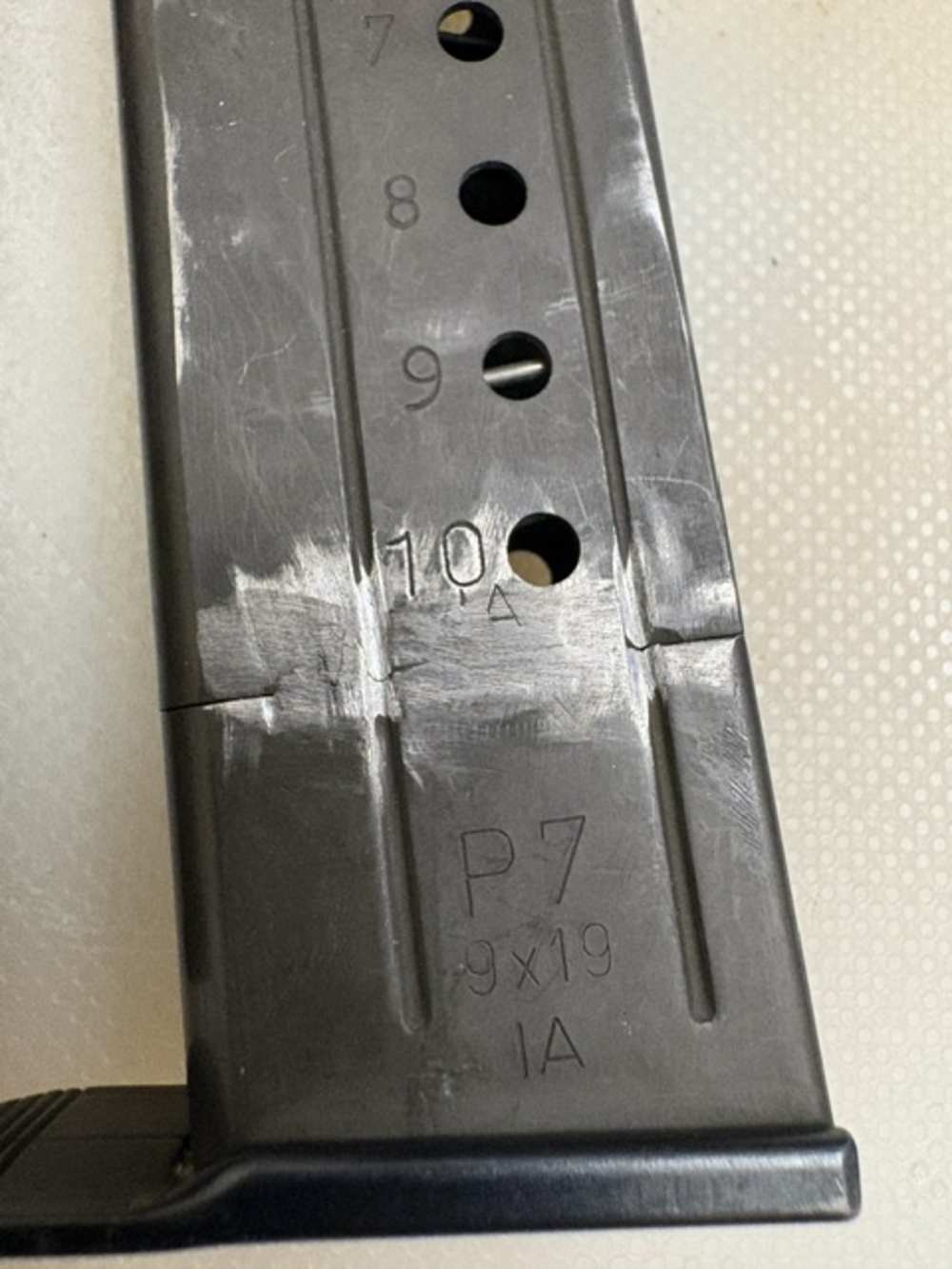 H&K HK P7 A10 P7A10 XM9 ten round prototype magazine-img-7