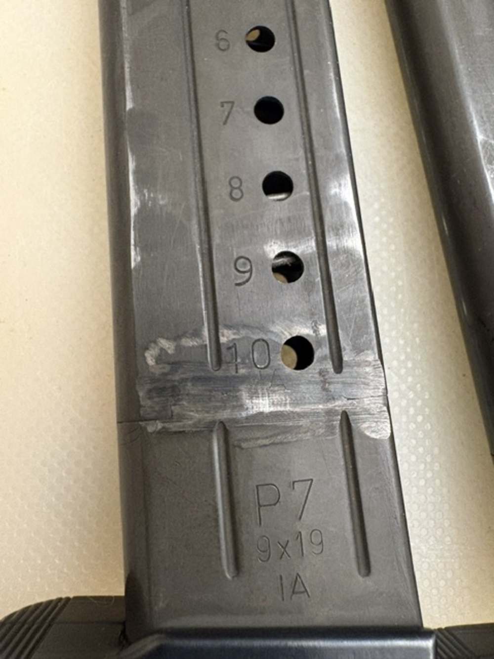 H&K HK P7 A10 P7A10 XM9 ten round prototype magazine-img-6
