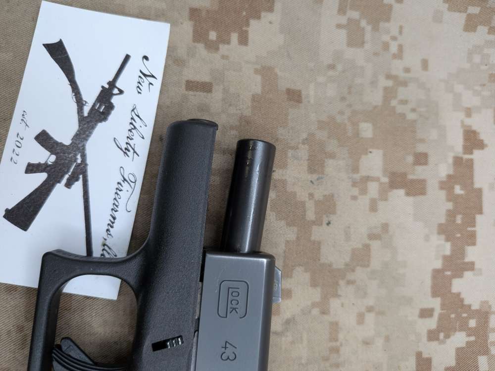 Glock 43 9MM Slimline G43 Police Trade In USED Night Sights-img-12