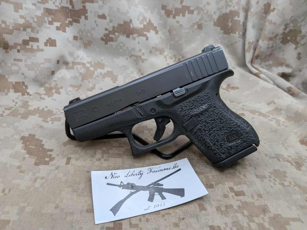 Glock 43 9MM Slimline G43 Police Trade In USED Night Sights-img-1