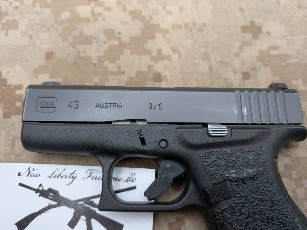 Glock 43 9MM Slimline G43 Police Trade In USED Night Sights-img-4