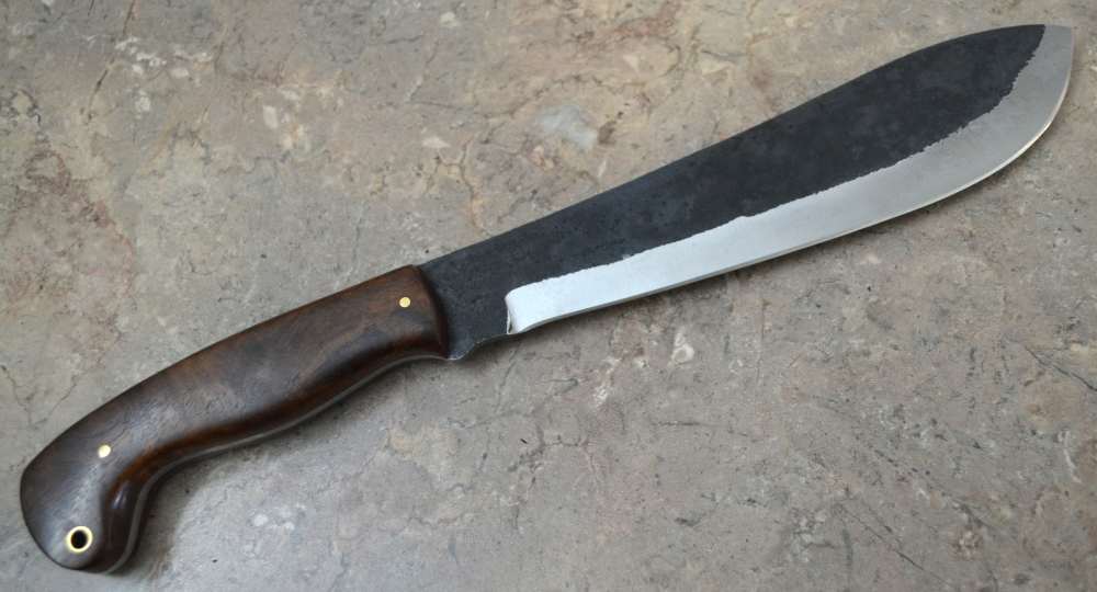 Custom Made Hand Forged Railroad Track Viking Knife with Wood Handle (SR20)-img-3