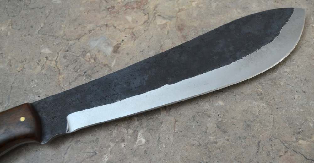 Custom Made Hand Forged Railroad Track Viking Knife with Wood Handle (SR20)-img-4