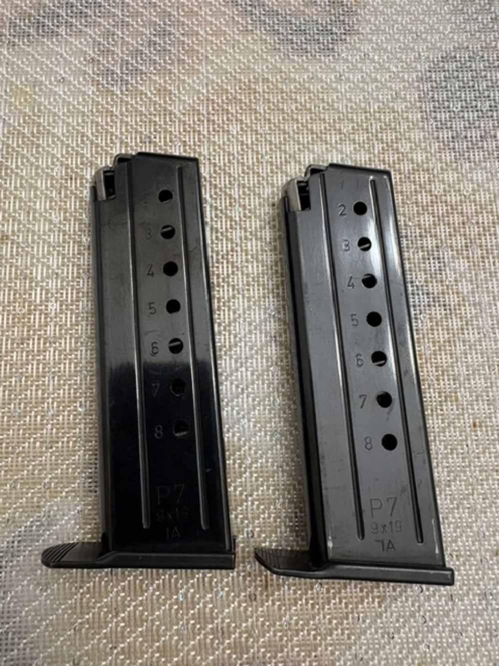 H&K HK P7 PSP 8 round magazine – IA Date Code – 9mm  Heckler & Koch-img-2